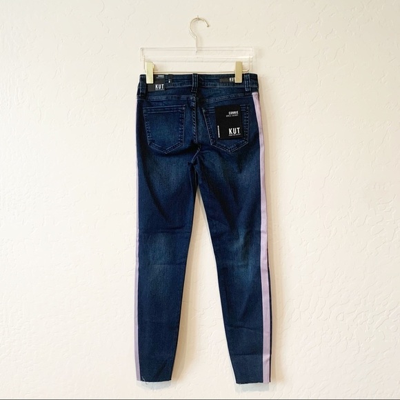 KUT Connie Side Stripe Ankle Skinny Jeans Stretch - Picture 6 of 7